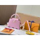 M22121Capucines Capushell Mini Tote Bag：22 x 14 x 7.5 
