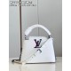 M22055 White Mini Capucines Mini Handbagssize：21x14x8cm