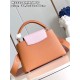 M22206 Brown Yellow Medium Capucines MM Handbag size：31.5x20x11cm