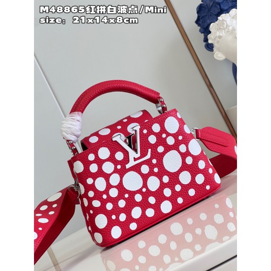 M48865LV x YK Capucines mini bagsize：21x14x8cm