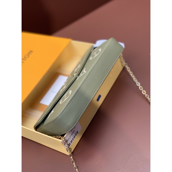 M42480 Green! Pochette Flicie Chain Bag