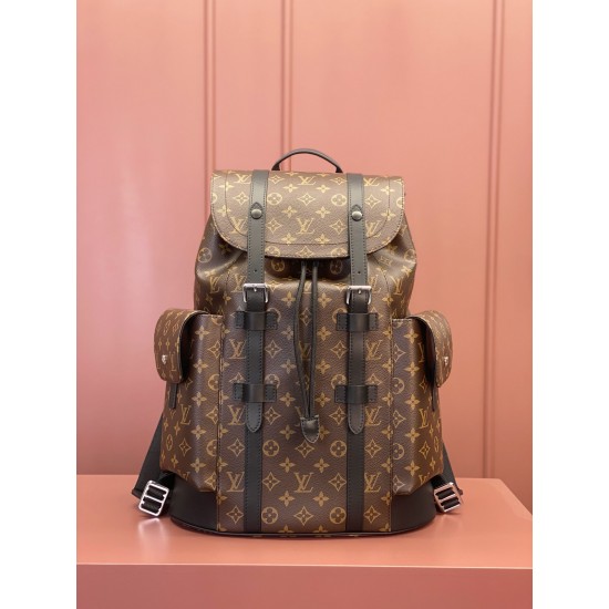 Christopher Medium Shoulder BagM43735：38x44x21cm