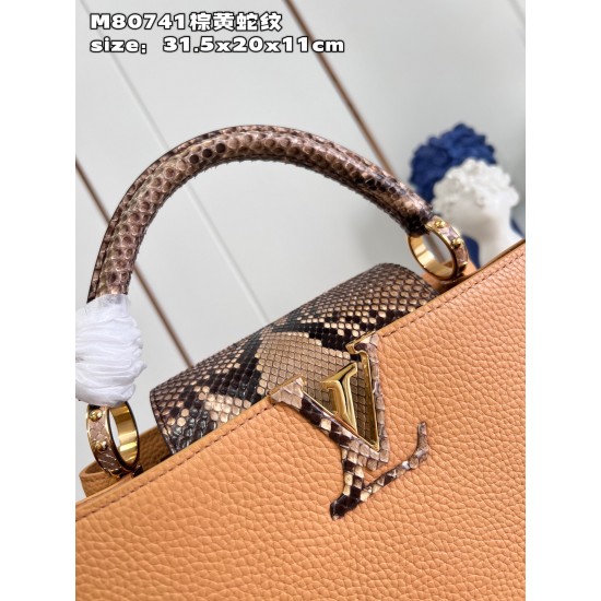 M80741Capucines MM Handbag size：31.5x20x11cm