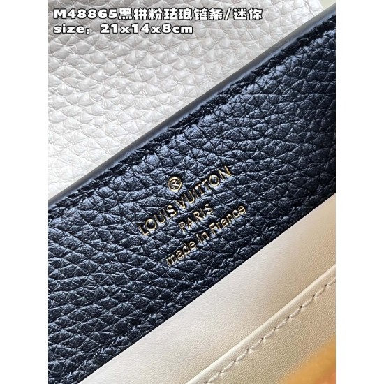  M48865Capucines Mini Handbagsize:21x14x8cm