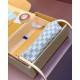 N41207 N41207 White Grid Mahjong Bag：21 x 13 x 3 cm。
