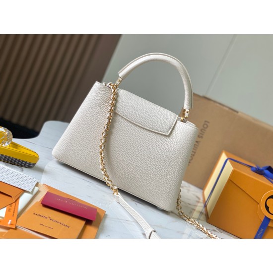 M23083Capucines BB Handbags LV Milky Way 。27x18x9cm 