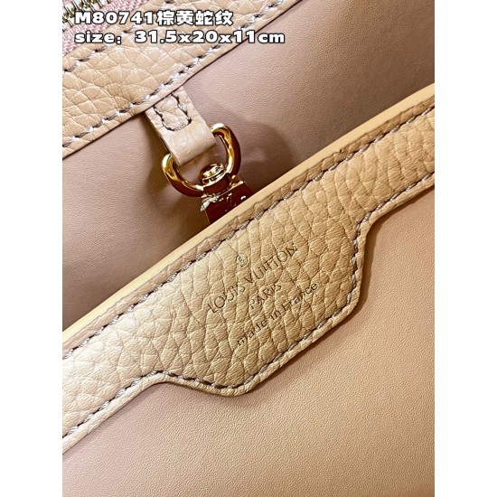 M80741Capucines MM Handbag size：31.5x20x11cm