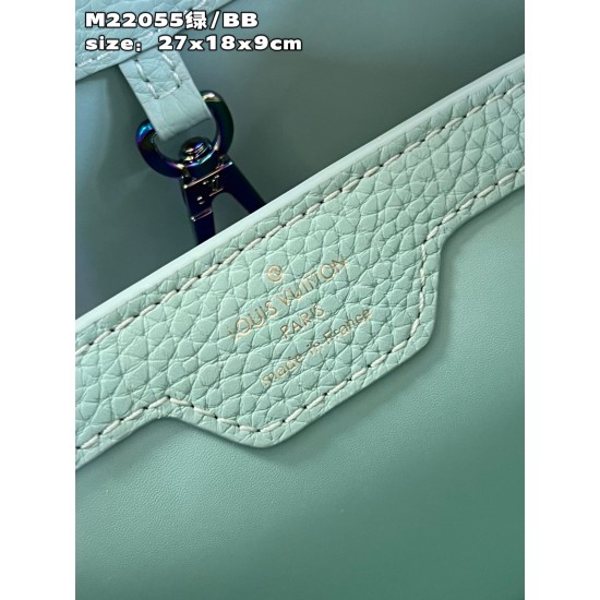 M22055 Green Small Capucines BB Handbagsize：27x18x9cm 