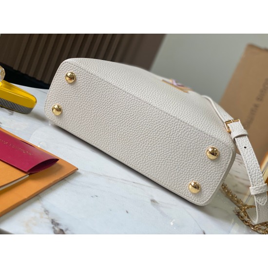 M23083Capucines BB Handbags LV Milky Way 。27x18x9cm 