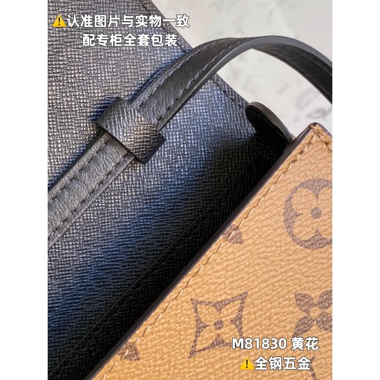 LV BOOK CHAIN WALLET Handbag M81830:20x14x4CM