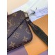 M80091 MULTI POCHETTE FLICIE 3-in-1 Main Bag：17x9.6x3.5cm。