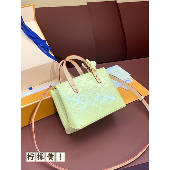 M24028 READE Small Handbag in Lemon Yellow