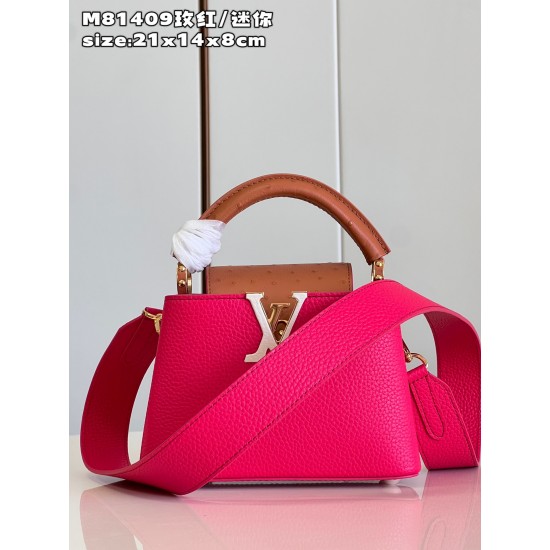  M81409Capucines mini handbagsize:21x14x8cm