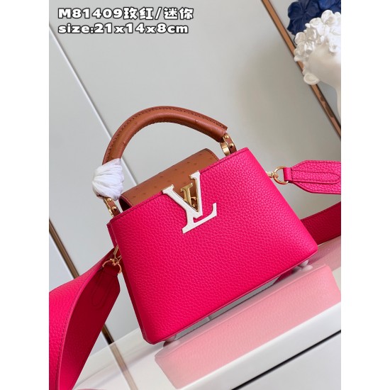  M81409Capucines mini handbagsize:21x14x8cm