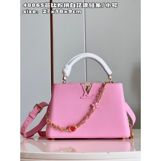  M48865Capucines Small Handbagsize：27x18x9cm