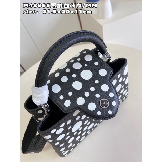 M48865 LV x YK Capucines MMsize：31.5x20x11cm