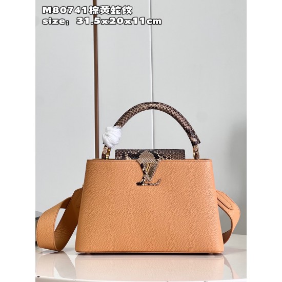 M80741Capucines MM Handbag size：31.5x20x11cm