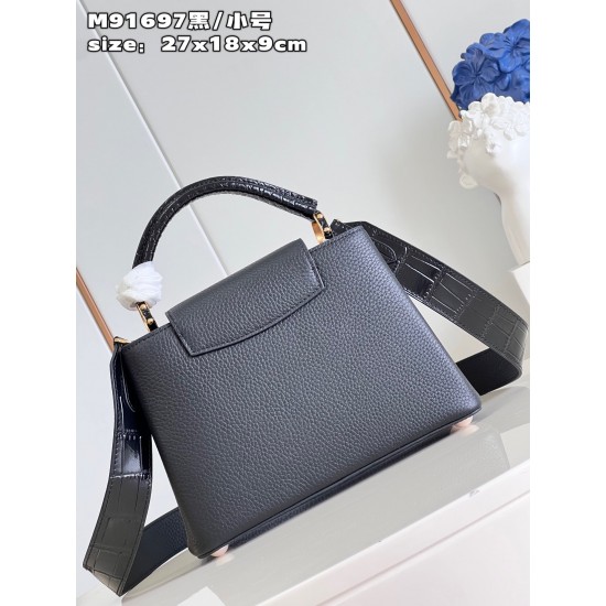 M91697Capucines BB Handbag  size：27x18x9cm