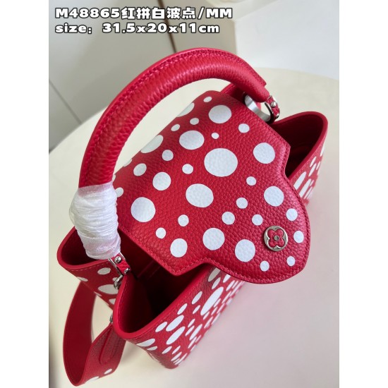  M48865V x YK Capucines bagsize：31.5x20x11cm