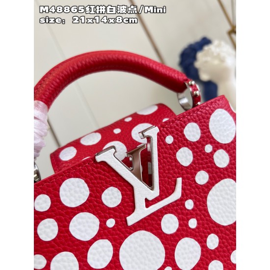 M48865LV x YK Capucines mini bagsize：21x14x8cm