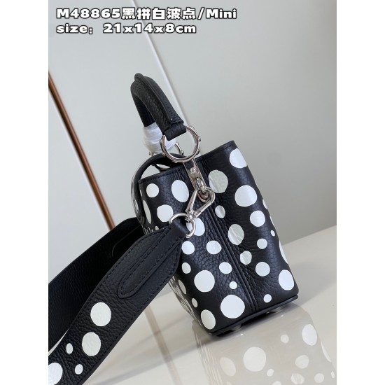 M48865 LV x YK Capucines minisize：21x14x8cm