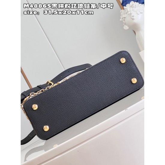 M48865Capucines Medium Handbagsize：31.5x20x11cm