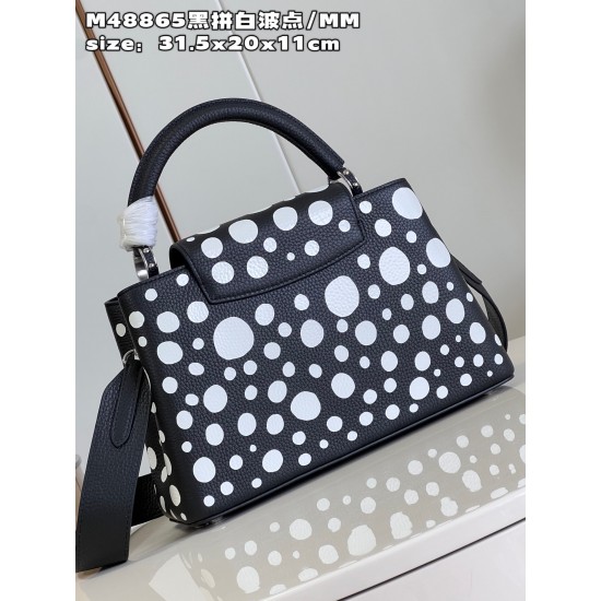 M48865 LV x YK Capucines MMsize：31.5x20x11cm