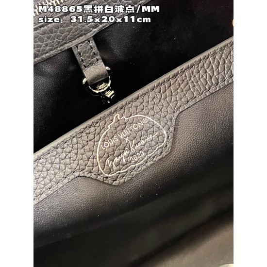 M48865 LV x YK Capucines MMsize：31.5x20x11cm