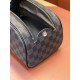 47528Damier Graphite Cosmetic Bag-size28x16x13cm。