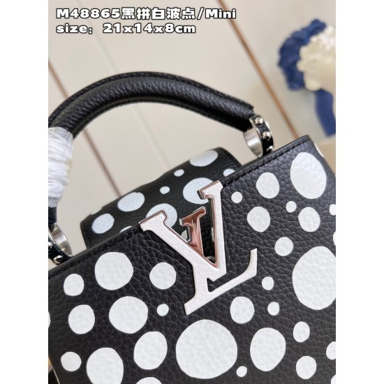 M48865 LV x YK Capucines minisize：21x14x8cm