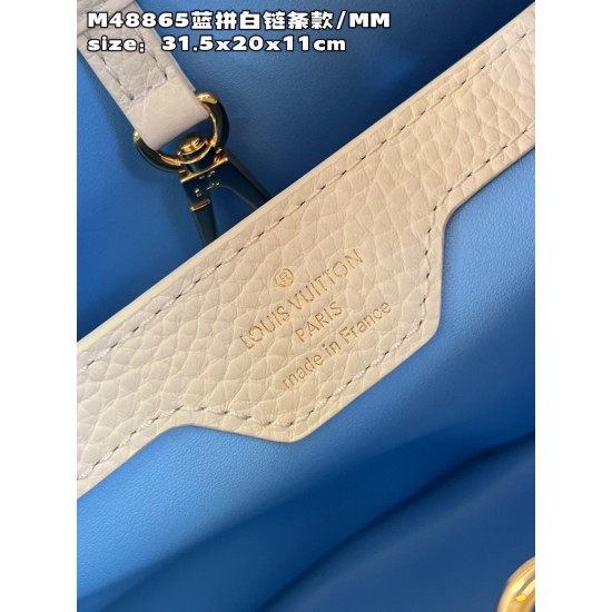  M48865 Capucines MM Handbagssize：31.5x20x11cm (