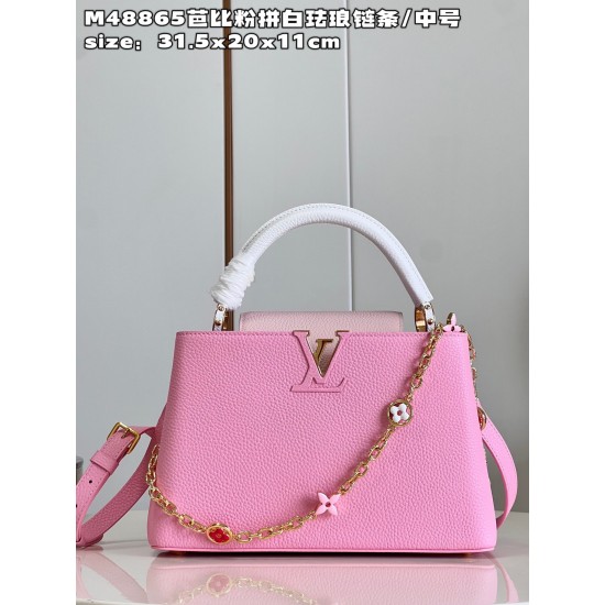 M48865 Capucines Medium Handbagsize：31.5x20x11cm