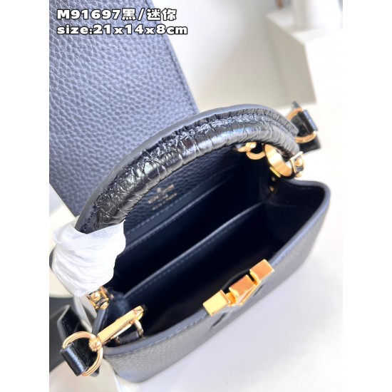  M91697Capucines Mini Handbagsize:21x14x8 cm