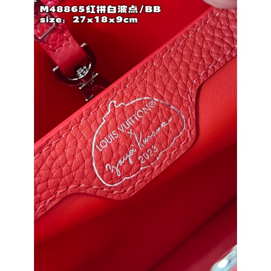  M48865LV x YK Capucines bagsize：27x18x9cm