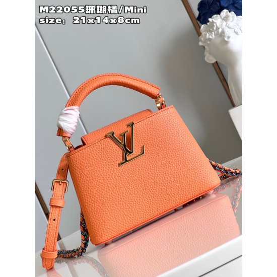 M22055Capucines Mini Handbagsize：27x18x9cm 