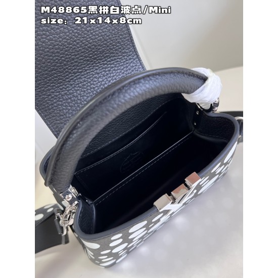 M48865 LV x YK Capucines minisize：21x14x8cm