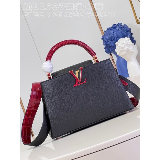  M91697Capucines MM size：31.5x20x11cm