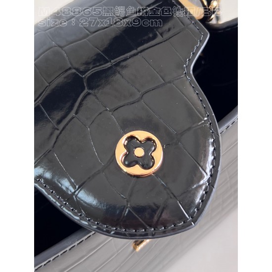  M48865Capucines Trumpet Handbagsize：27x18x9cm