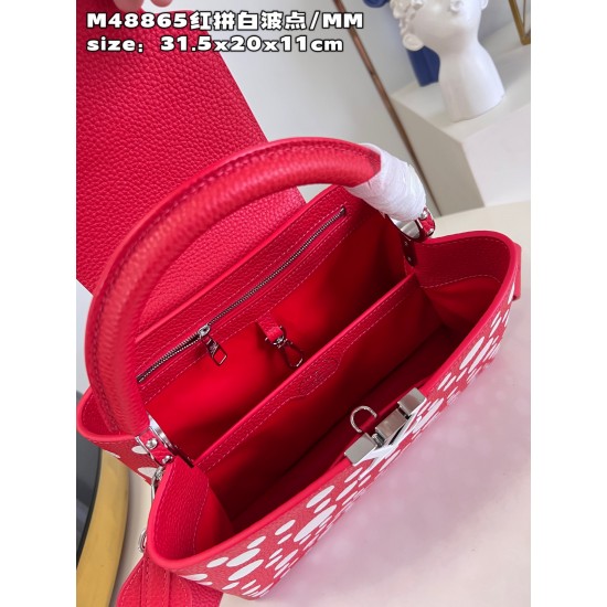  M48865V x YK Capucines bagsize：31.5x20x11cm
