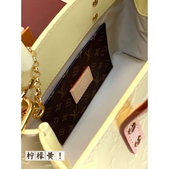 M24028 READE Small Handbag in Lemon Yellow