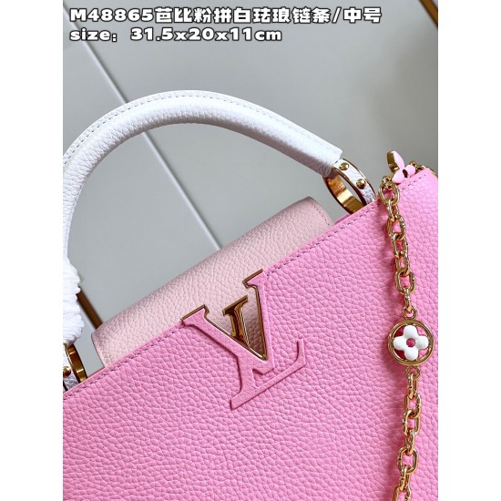 M48865 Capucines Medium Handbagsize：31.5x20x11cm