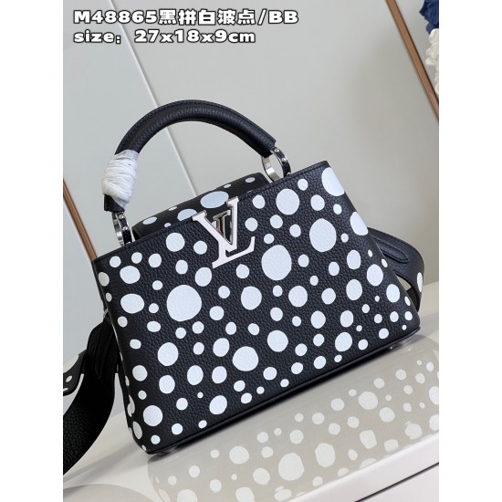M48865 LV x YK Capucines BBsize：27x18x9cm