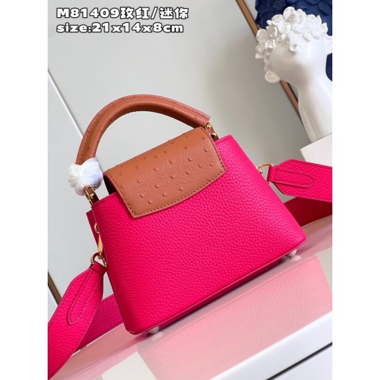  M81409Capucines mini handbagsize:21x14x8cm