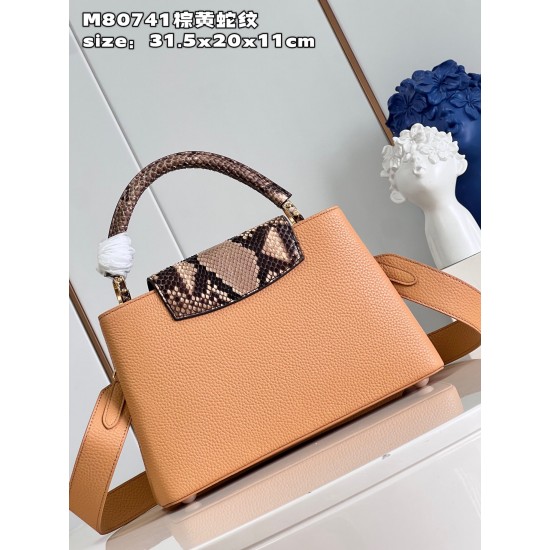 M80741Capucines MM Handbag size：31.5x20x11cm