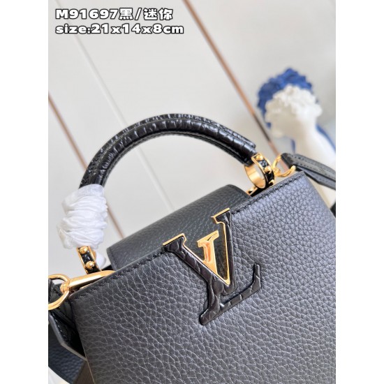  M91697Capucines Mini Handbagsize:21x14x8 cm