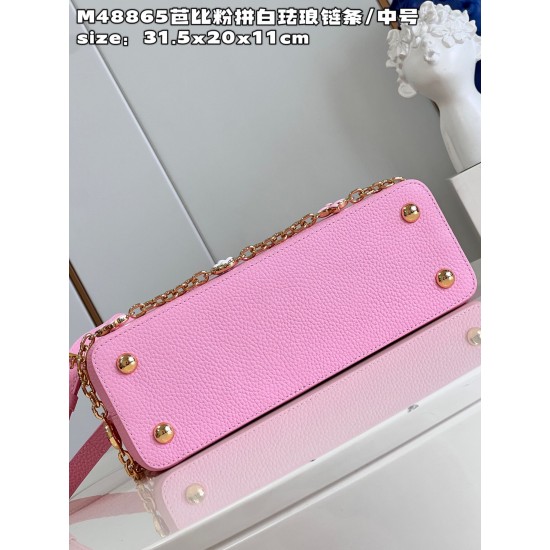 M48865 Capucines Medium Handbagsize：31.5x20x11cm