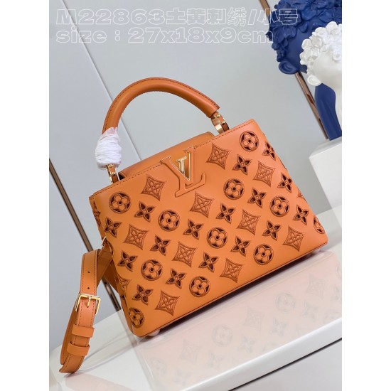 M22863 Capucines BB Handbagsize：27x18x9cm