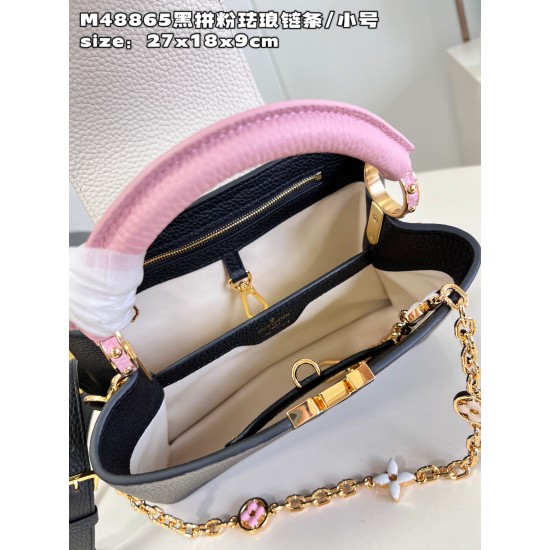  M48865Capucines Small Handbagsize：27x18x9cm