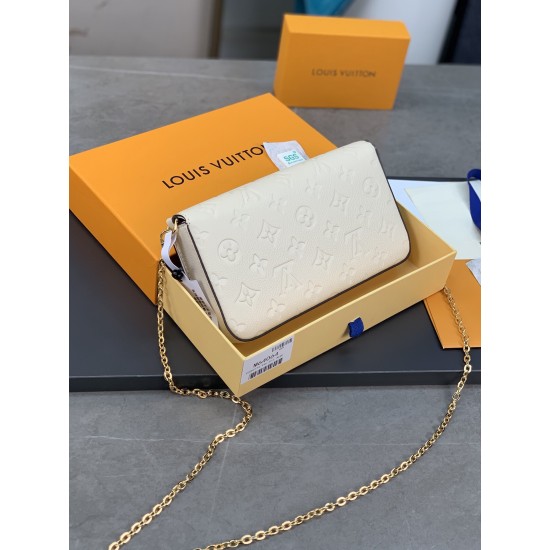 M64064 Pochette Flicie Chain Bag in Beige