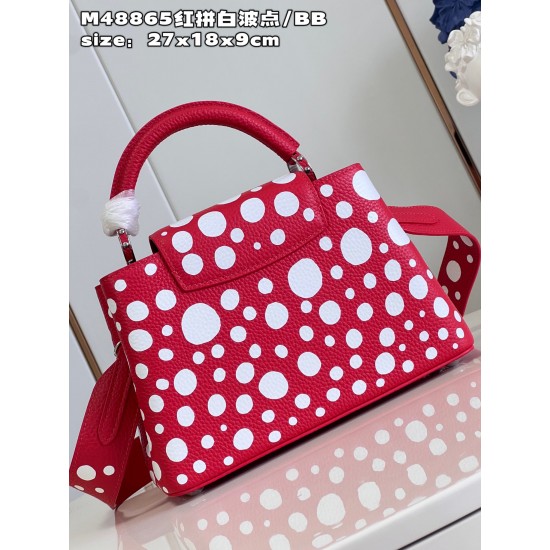  M48865LV x YK Capucines bagsize：27x18x9cm